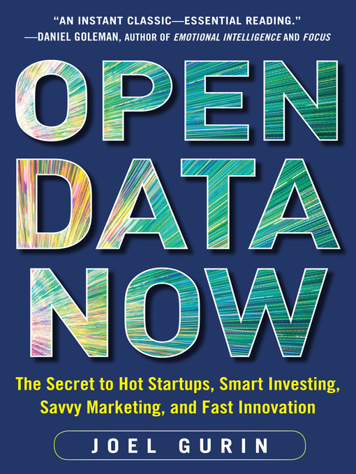 Cover image for Open Data Now